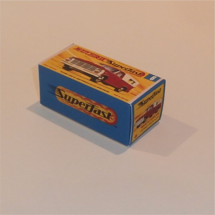 Matchbox Lesney Superfast 6 e Ford Pickup G Style Repro Box