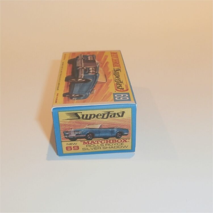 Matchbox Lesney Superfast 69 c Rolls Royce Silver Shadow G Style Repro Box