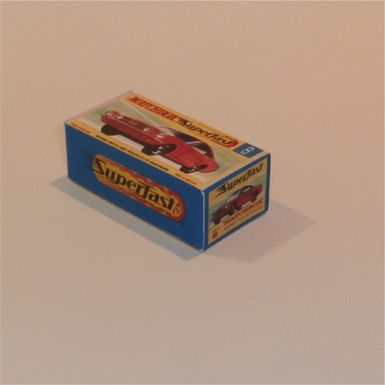 Matchbox Lesney Superfast 8 f Ford Mustang Red G Style Repro Box