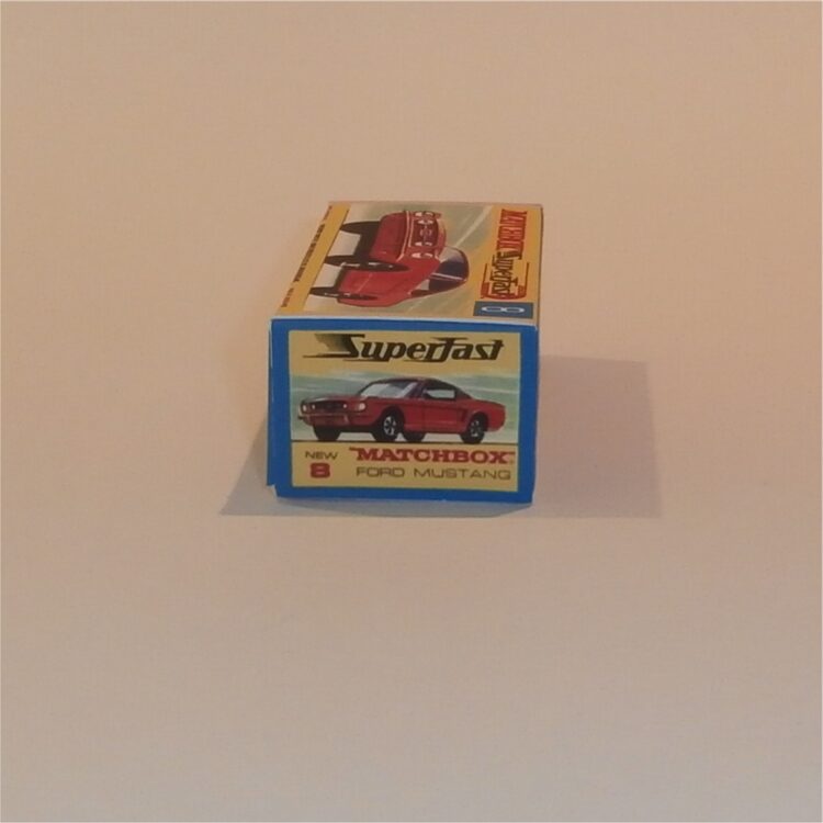 Matchbox Lesney Superfast 8 f Ford Mustang Red G Style Repro Box