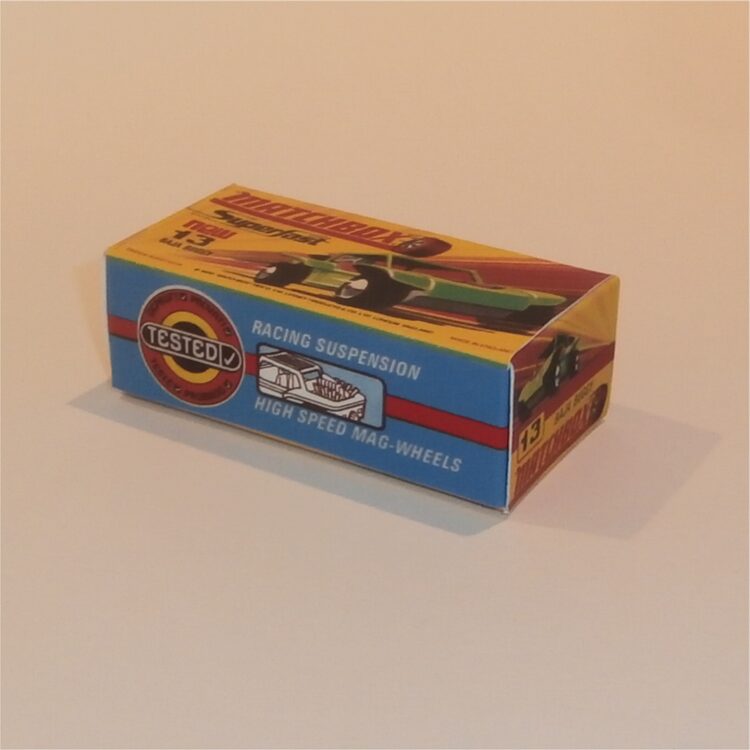 Matchbox Lesney Superfast 13 e1 Baja Buggy H Style Repro Box