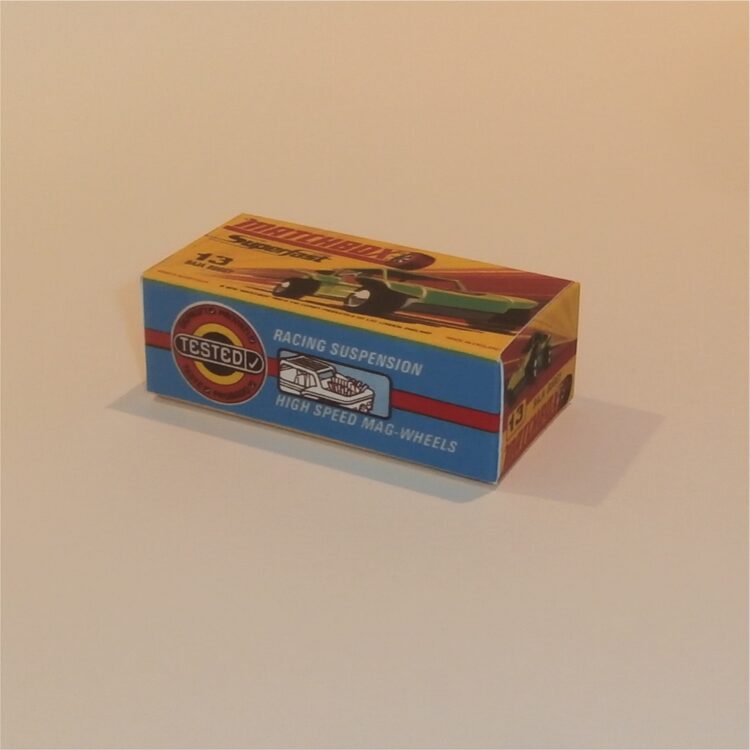 Matchbox Lesney Superfast 13 e2 Baja Buggy H Style Repro Box