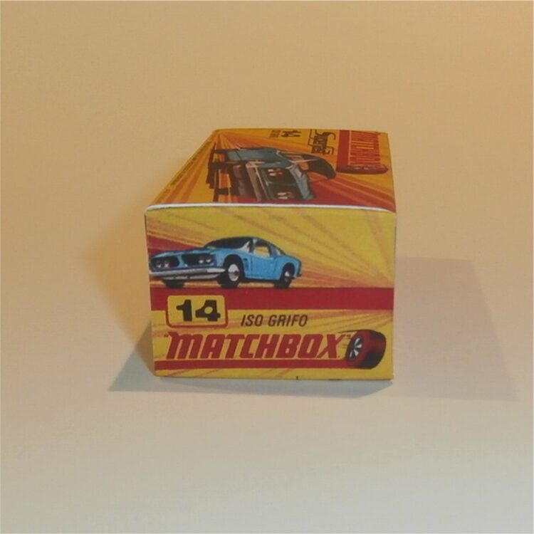 Matchbox Lesney Superfast 14 Iso Grifo H Style Repro Box