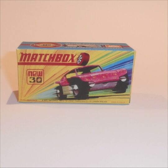 Matchbox Lesney Superfast 30 e Beach Buggy H Style Repro Box