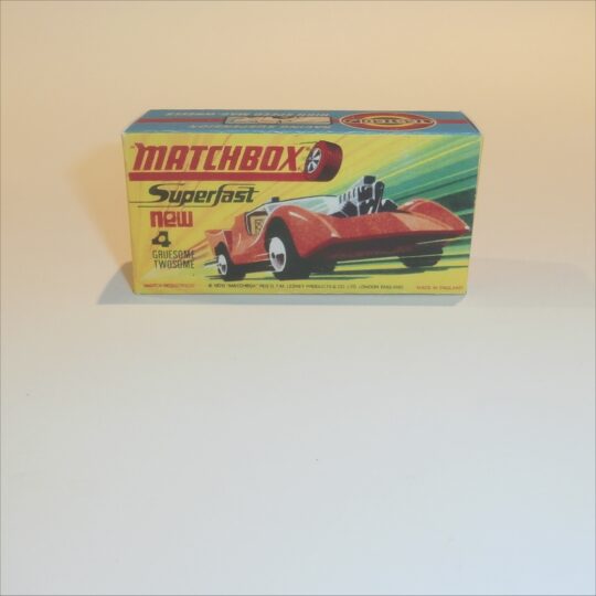 Matchbox Lesney Superfast 4 f Gruesome Twosome H Style Repro Box