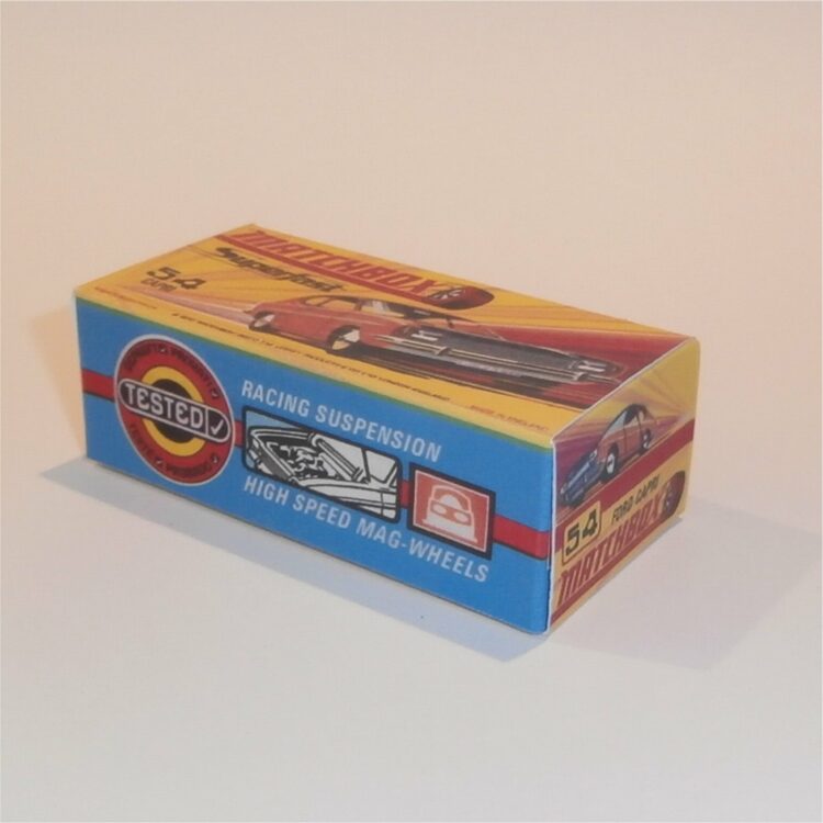 Matchbox Lesney Superfast 54 d Ford Capri 'Plain' H Style Repro Box