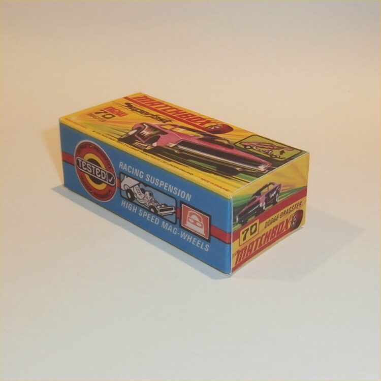 Matchbox Lesney Superfast 70 d Dodge Dragster H Style Repro Box