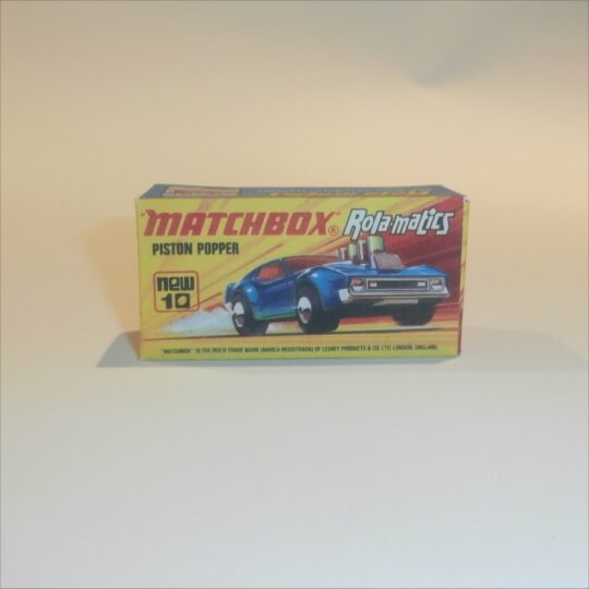 Matchbox Lesney Superfast 10 f Piston Popper I Style Repro Box