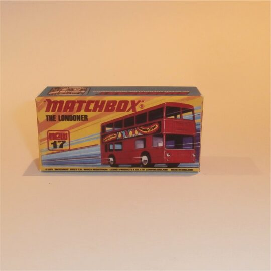 Matchbox Lesney Superfast 17 f1 The Londoner Bus I Style Repro Box