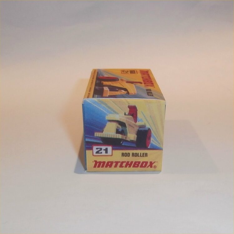 Matchbox Lesney Superfast 21 f Rod Roller I Style Repro Box