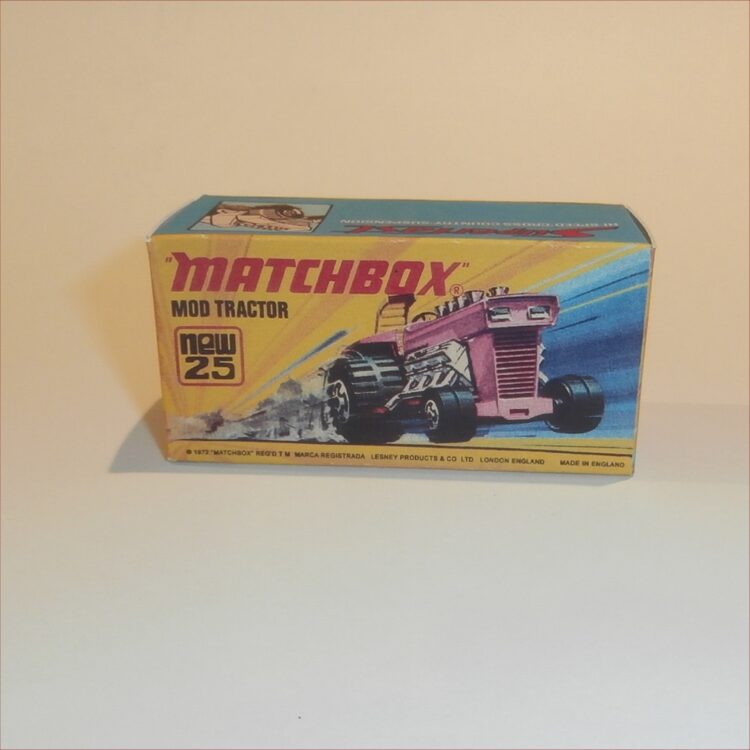 Matchbox Lesney Superfast 25 f Mod Tractor I Style Repro Box