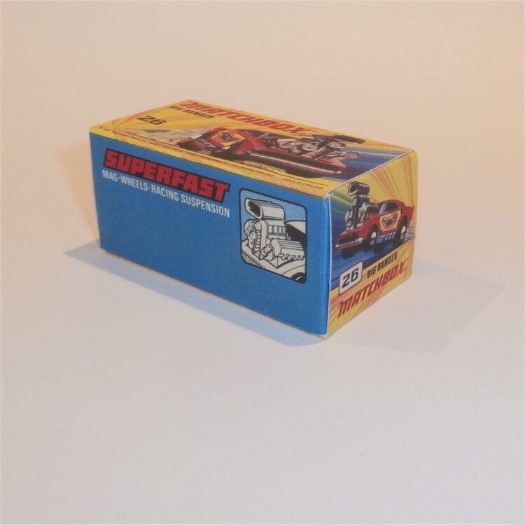 Matchbox Lesney Superfast 26 e Big Banger I Style Repro Box