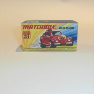 Matchbox Lesney Superfast 31 e VolksDragon I Style Repro Box