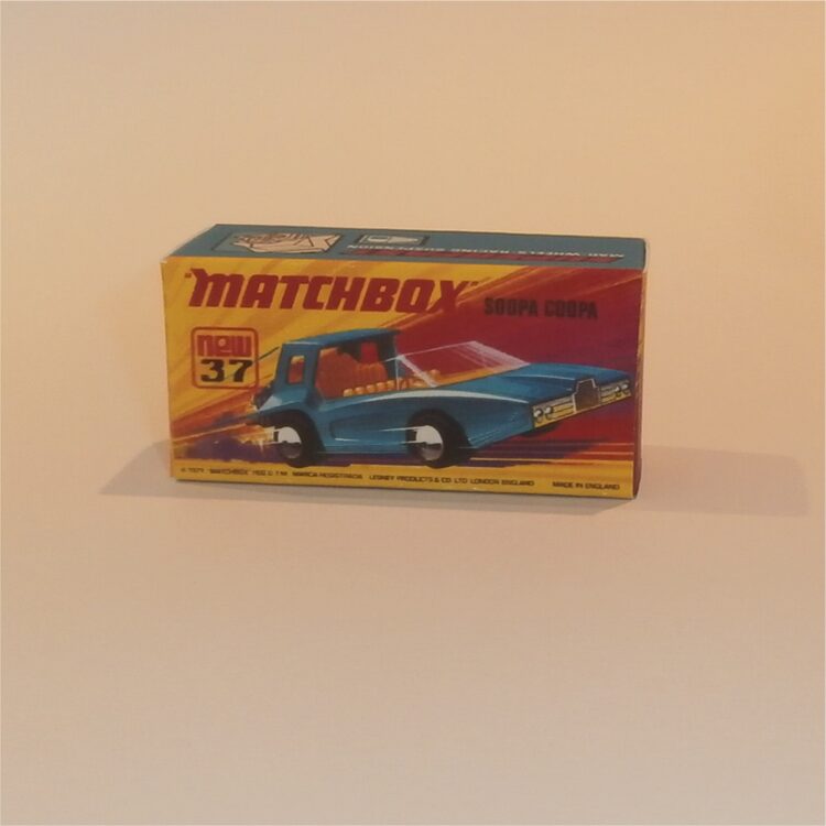 Matchbox Lesney Superfast 37 f1 Soopa Coopa I Style Repro Box