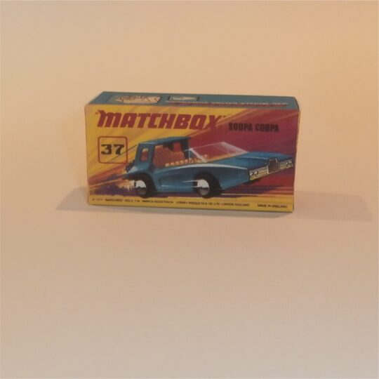 Matchbox Lesney Superfast 37 f2 Soopa Coopa I Style Repro Box