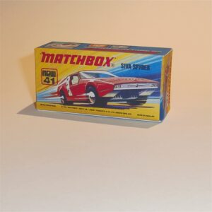 Matchbox Lesney Superfast 41e Siva Spyder I Style Repro Box