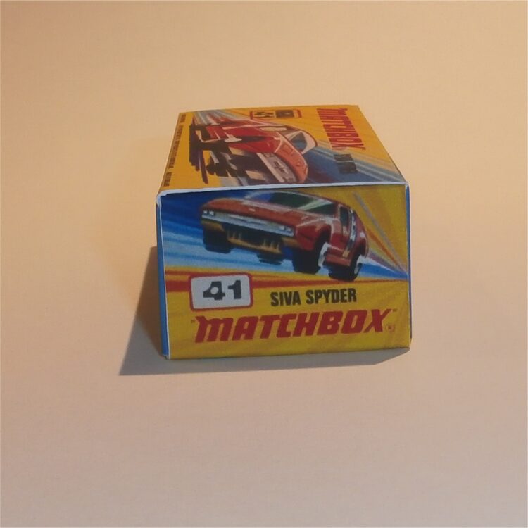 Matchbox Lesney Superfast 41e Siva Spyder I Style Repro Box