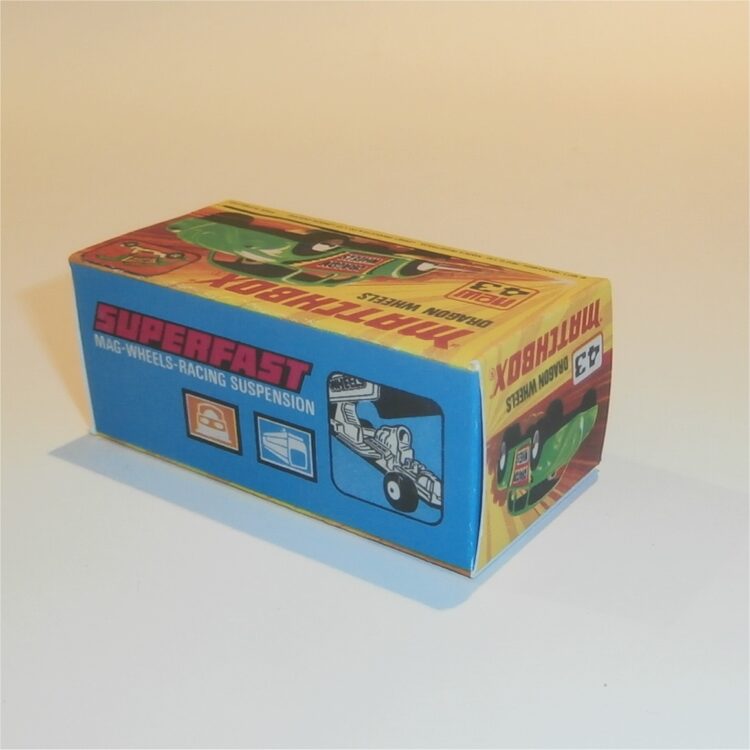 Matchbox Lesney Superfast 43 e DragonWheels I Style Repro Box