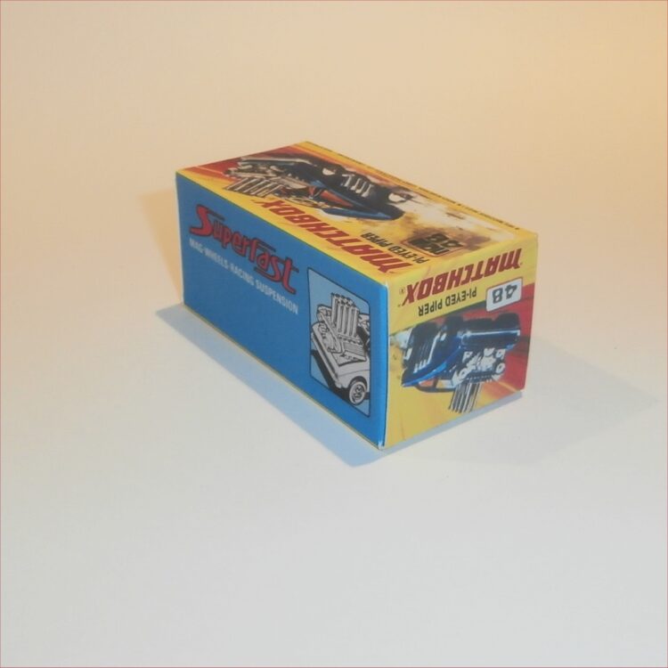 Matchbox Lesney Superfast 48 e Pi-Eyed Piper I Style Repro Box