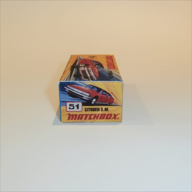 Matchbox Lesney Superfast 51 e Citroen S.M. I Style Repro Box