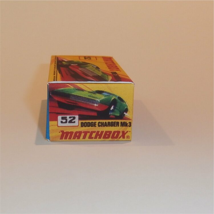 Matchbox Lesney Superfast 52 Dodge Charger mk3 I Style Repro Box