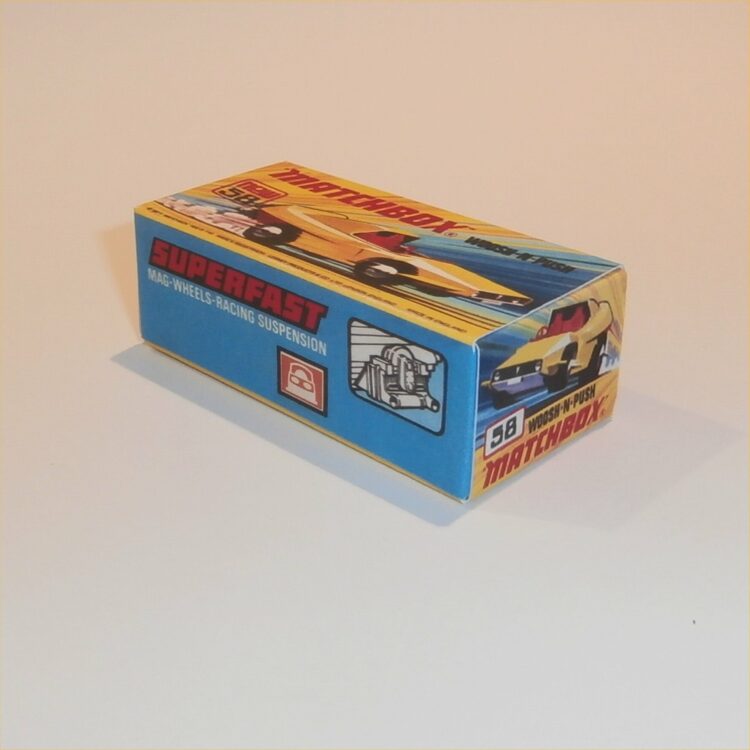 Matchbox Lesney Superfast 58 e1 Woosh-N-Push I Style Repro Box