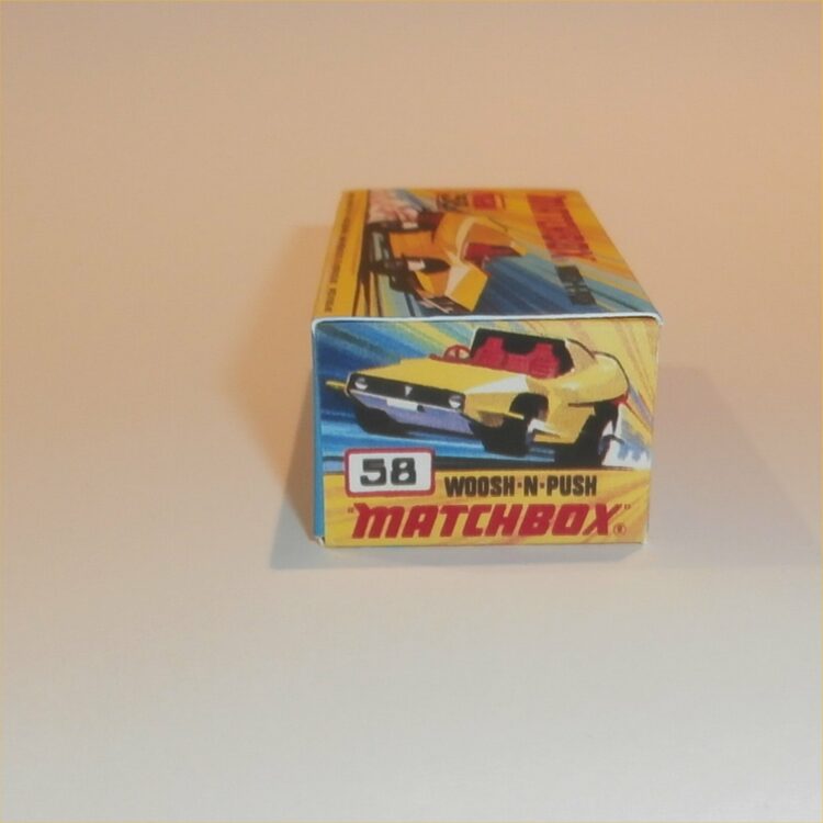 Matchbox Lesney Superfast 58 e1 Woosh-N-Push I Style Repro Box