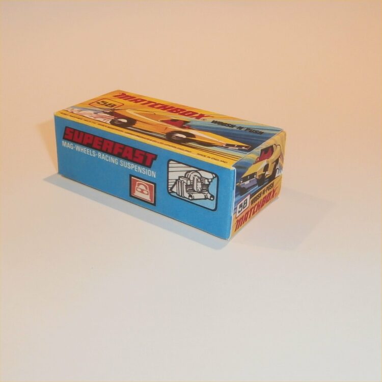 Matchbox Lesney Superfast 58 e2 Woosh-N-Push I Style Repro Box