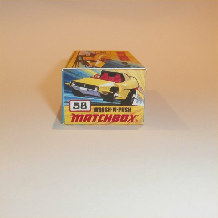 Matchbox Lesney Superfast 58 e2 Woosh-N-Push I Style Repro Box