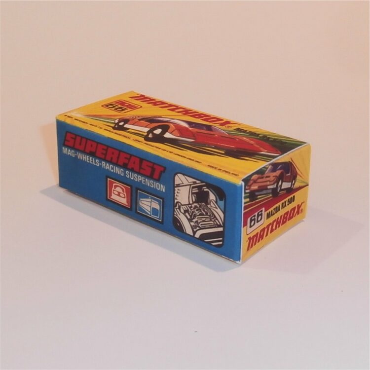 Matchbox Lesney Superfast 66 e Mazda RX 500 I Style Repro Box