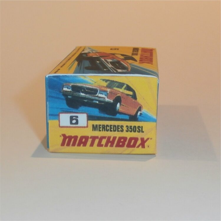 Matchbox Lesney Superfast 6 f2 Mercedes 350SL Coupe I Style Repro Box