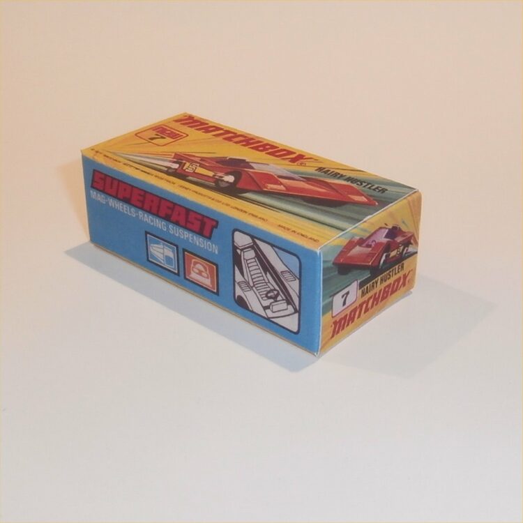 Matchbox Lesney Superfast 7 e Hairy Hustler I Style Repro Box