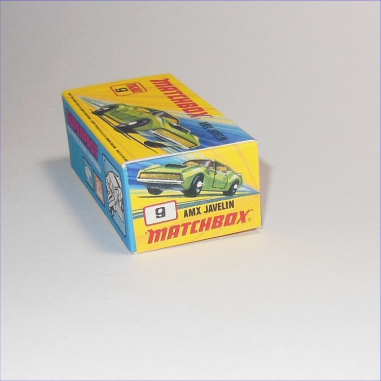 Matchbox Lesney Superfast 9e AMX Javelin I Style Repro Box