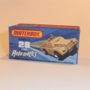 Matchbox Lesney Superfast 28 f Stoat Rola-matics J Style Repro Box