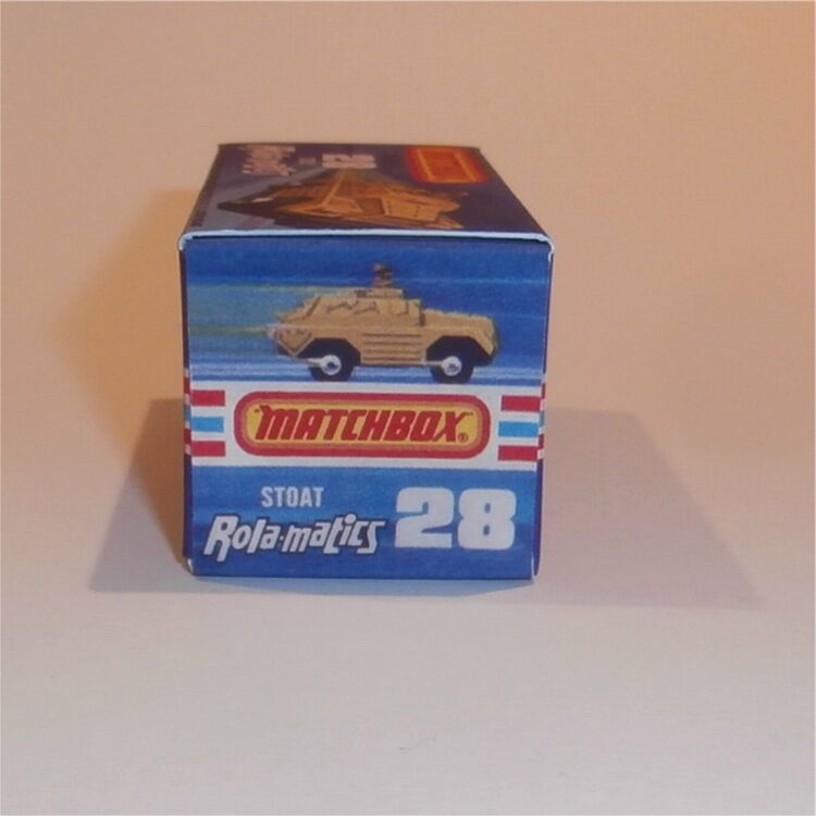 Matchbox Lesney Superfast 28 f Stoat Rola-matics J Style Repro Box