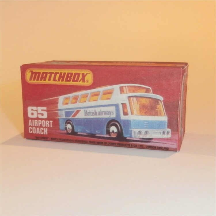 Matchbox Lesney Superfast 65 e1 Airport Coach J Style Repro Box
