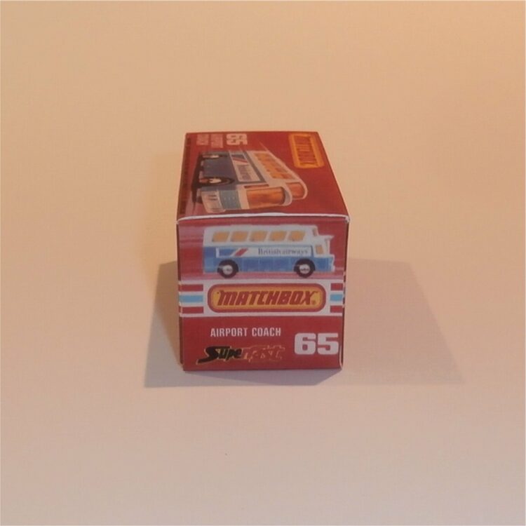 Matchbox Lesney Superfast 65 e1 Airport Coach J Style Repro Box