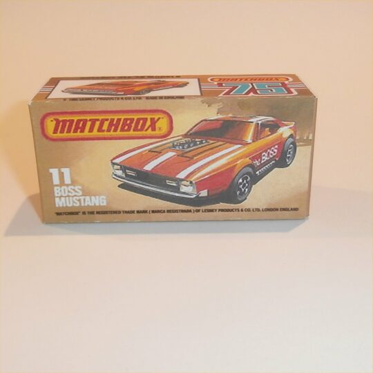 Matchbox Lesney Superfast 11 h Boss Mustang Custom K Style Box