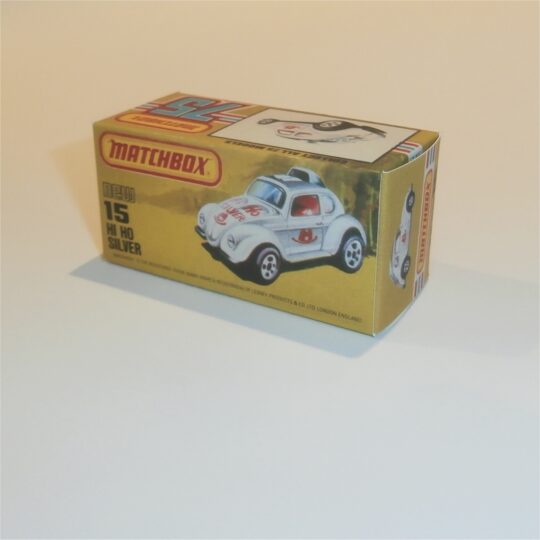 Matchbox Lesney Superfast 15 f VW Hi-Ho Silver K Style Repro Box