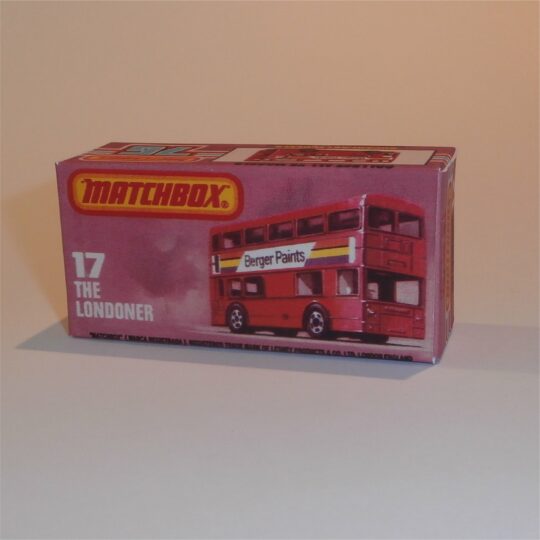 Matchbox Lesney Superfast 17 g The Londoner Bus K Style Repro Box