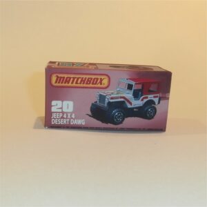 Matchbox Lesney Superfast 20 f Jeep 4x4 Desert Dawg Custom K Style Box