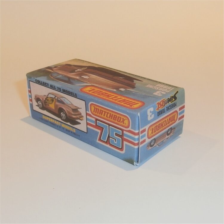 Matchbox Lesney Superfast 3 f Porsche Turbo K Style Repro Box