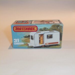 Matchbox Lesney Superfast 31 f Caravan Trailer K Style Repro Box