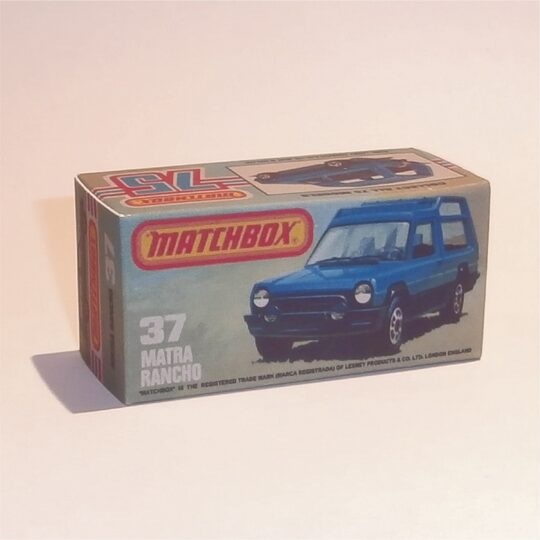 Matchbox Lesney Superfast 37 i Matra Rancho K Style Repro Box