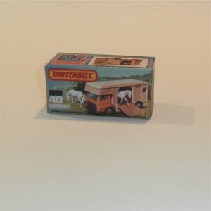 Matchbox Lesney Superfast 40 e Bedford Horsebox K Style Repro Box