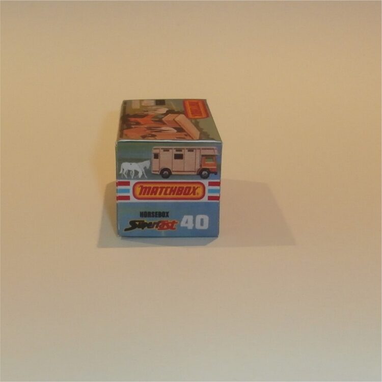 Matchbox Lesney Superfast 40 e Bedford Horsebox K Style Repro Box