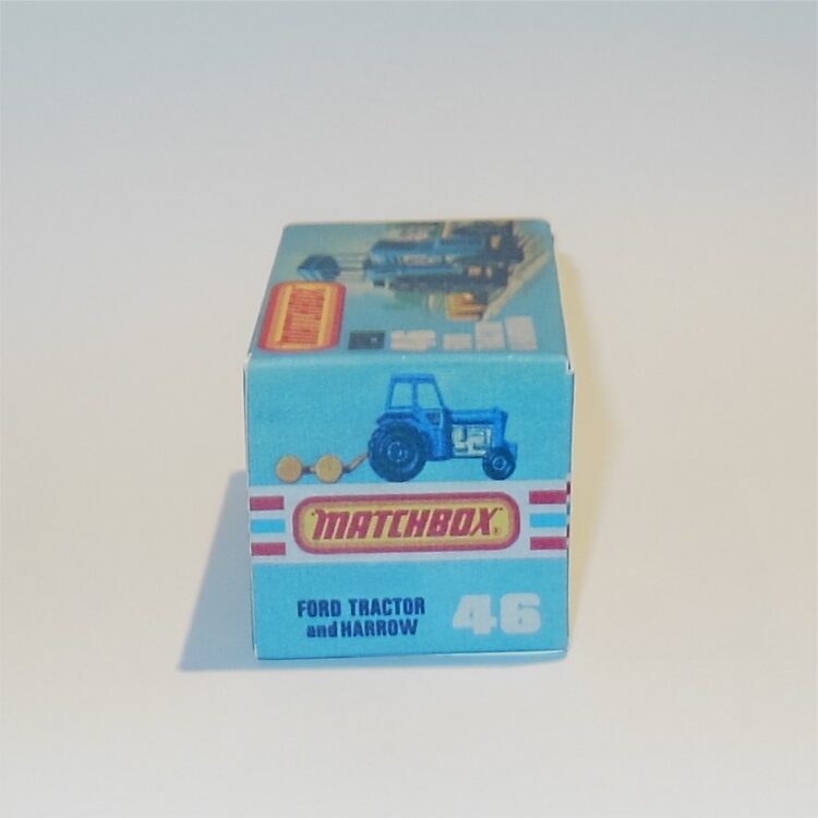 Matchbox Lesney Superfast 46 f Ford Tractor Harrow K Style Repro Box