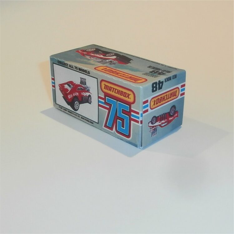 Matchbox Lesney Superfast 48 g Red Rider K Style Repro Box