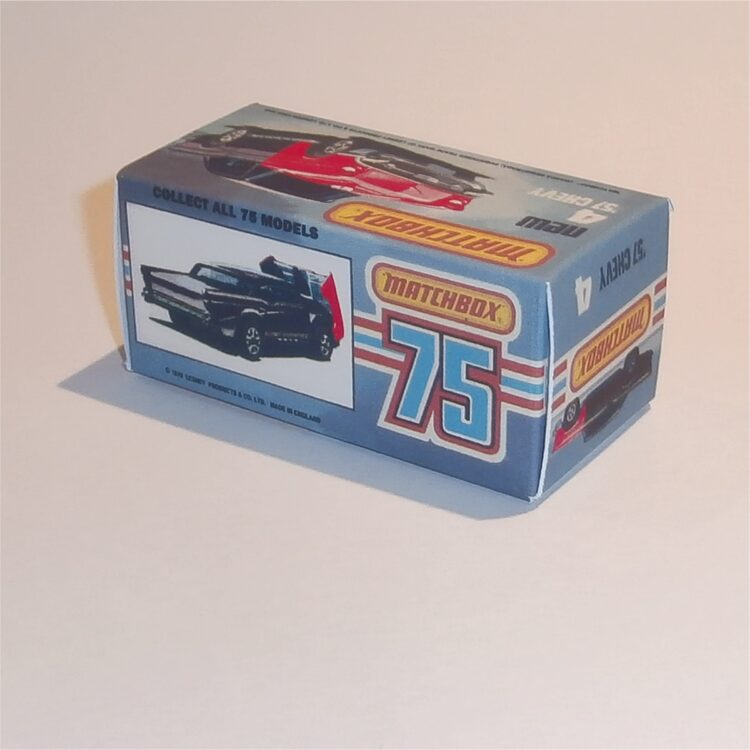 Matchbox Lesney Superfast 4 h3 Chevy '57 Red Hood K Style Box