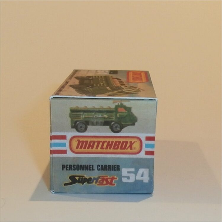 Matchbox Lesney Superfast 54 e Personnel Carrier K Style Repro Box